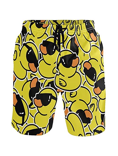 visesunny Men's Colorful Flower Print Beach Shorts Hot Summer Swim Trunks Sports Running Bathing Suits with Mesh Lining