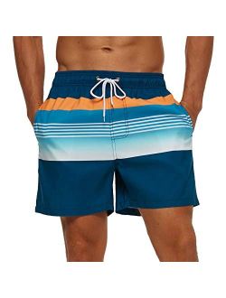 SILKWORLD Men's Quick Dry Swim Trunks with Pockets Swimwear Beach Shorts