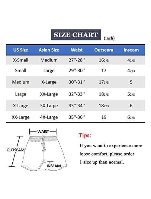 SILKWORLD Men's Quick Dry Swim Trunks with Pockets Swimwear Beach Shorts