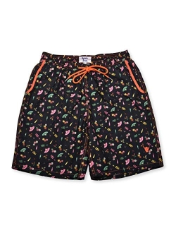 Beach Bros. Mens Swim Trunks, Quick Dry Board Shorts, Lightweight Quick Drying Swimsuit with Elastic Waistband and Pockets