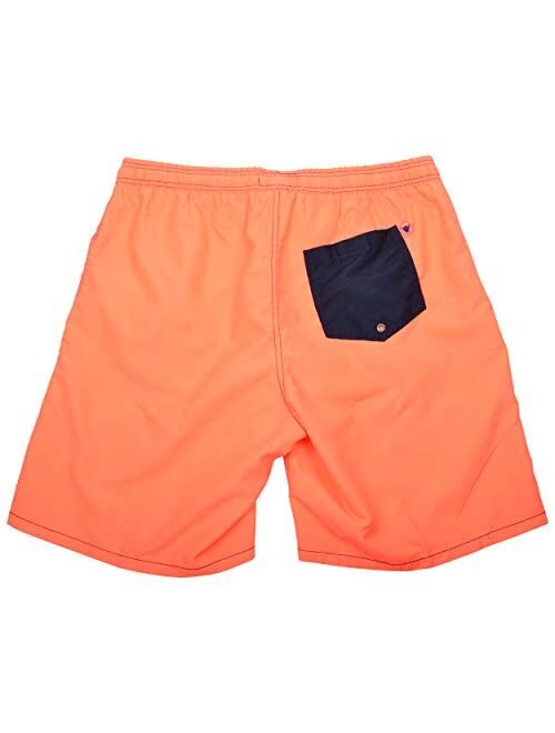 Beach Bros. Mens Swim Trunks, Quick Dry Board Shorts, Lightweight Quick Drying Swimsuit with Elastic Waistband and Pockets