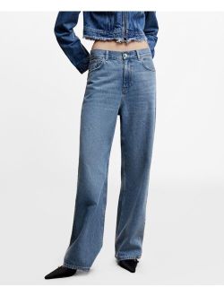 Women's High-Waist Wideleg Jeans