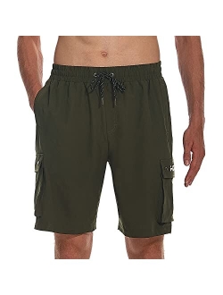 HODOSPORTS Mens Swim Trunks 9" Quick Dry Swim Shorts Bathing Suits