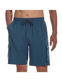 HODOSPORTS Mens Swim Trunks 9" Quick Dry Swim Shorts Bathing Suits