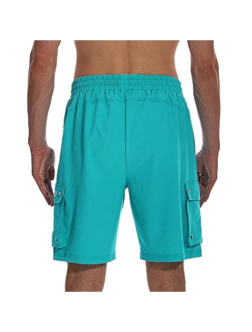 HODOSPORTS Mens Swim Trunks 9" Quick Dry Swim Shorts Bathing Suits