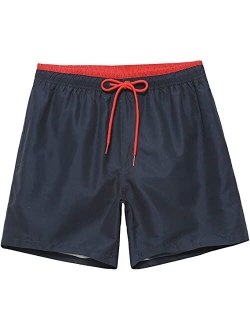 Babcoast Mens Swim Trunks with Mesh Lining Quick Dry Board Shorts Mens Swimwear