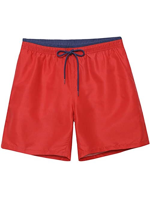 Babcoast Mens Swim Trunks with Mesh Lining Quick Dry Board Shorts Mens Swimwear