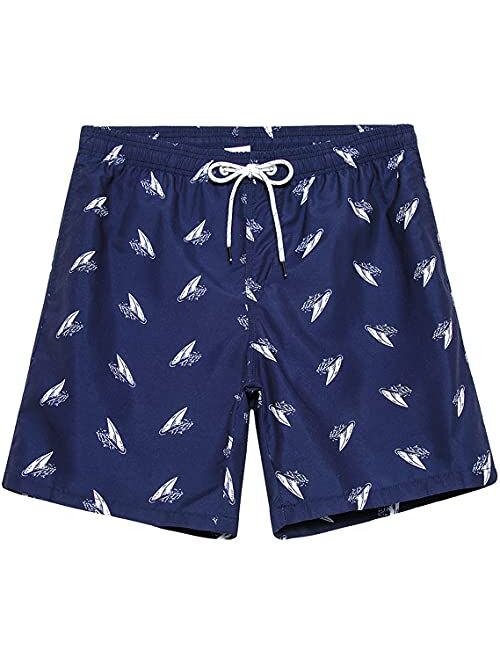 Babcoast Mens Swim Trunks with Mesh Lining Quick Dry Board Shorts Mens Swimwear