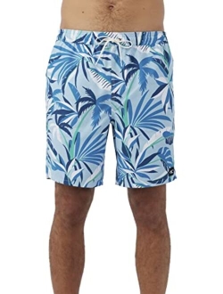 Men's 18" Santa Cruz Volley Board Shorts - Men's Swim Trunks with Fast-Drying Stretch Fabric and Pockets