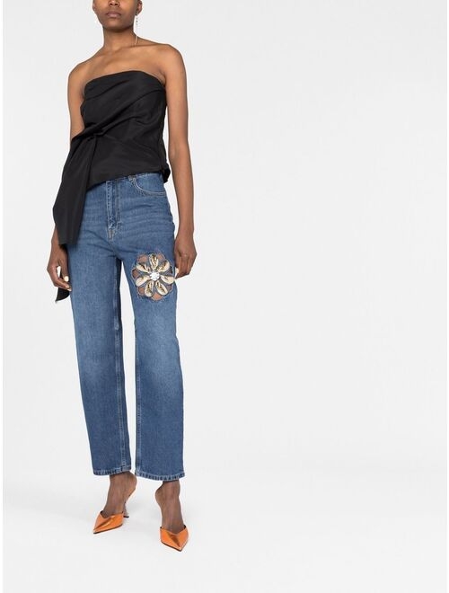 AREA Mussel Flower jeans