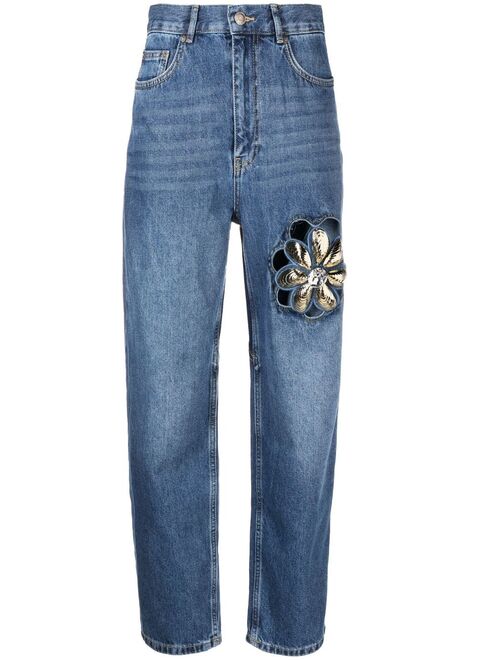 AREA Mussel Flower jeans