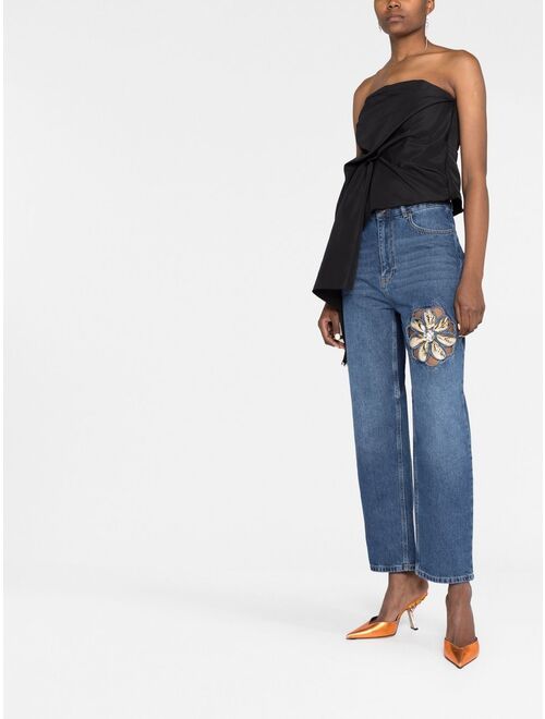 AREA Mussel Flower jeans