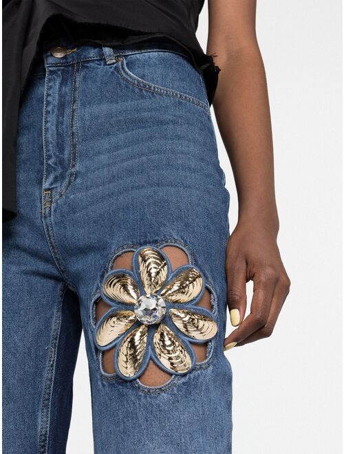 AREA Mussel Flower jeans