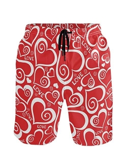 visesunny Men Swim Trunks Swimming Beach Surfing Board Shorts Swimwear Quick Dry Mesh Lining Bathing Suits with Pockets