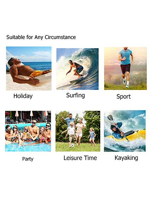 visesunny Men Swim Trunks Swimming Beach Surfing Board Shorts Swimwear Quick Dry Mesh Lining Bathing Suits with Pockets