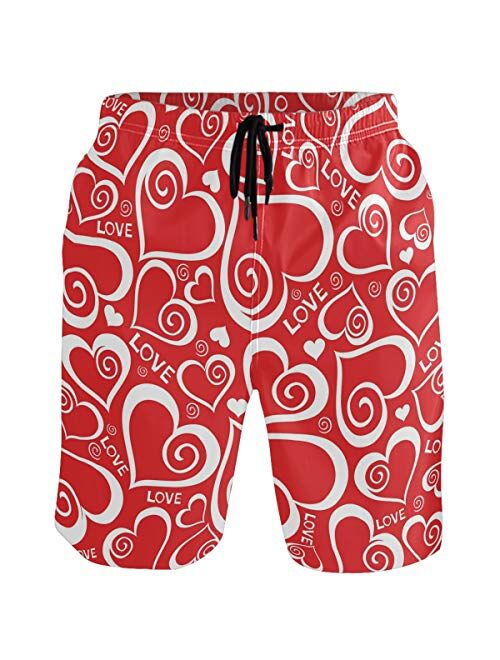 visesunny Men Swim Trunks Swimming Beach Surfing Board Shorts Swimwear Quick Dry Mesh Lining Bathing Suits with Pockets