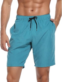 RELLECIGA Men's Swim Trunks Quick Dry Board Shorts with Pockets Bathing Suits