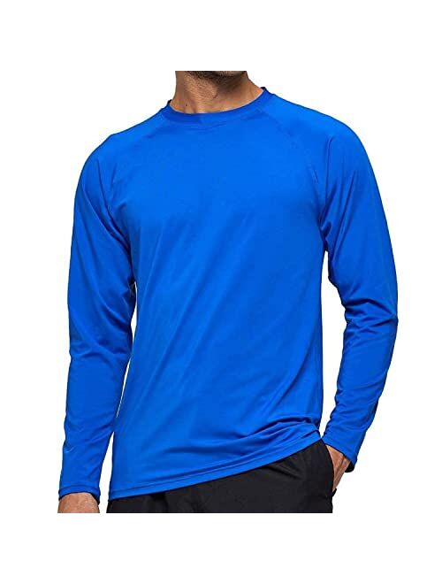 Arcweg Rash Guard Men Swim Shirt Long Sleeves Diving Rash Vest Fit Top T-Shirt