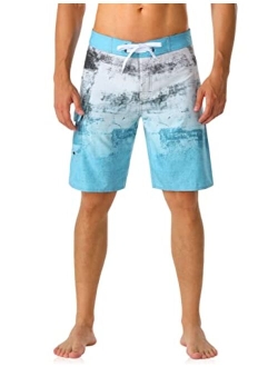 Nonwe Men's Swim Trunks Quick Dry with Pocket Adjustable Waist Board Shorts