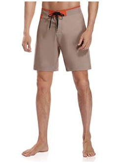 Nonwe Men's Swim Trunks Quick Dry with Pocket Adjustable Waist Board Shorts