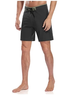 Nonwe Men's Swim Trunks Quick Dry with Pocket Adjustable Waist Board Shorts