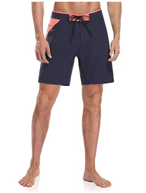 Nonwe Men's Swim Trunks Quick Dry with Pocket Adjustable Waist Board Shorts