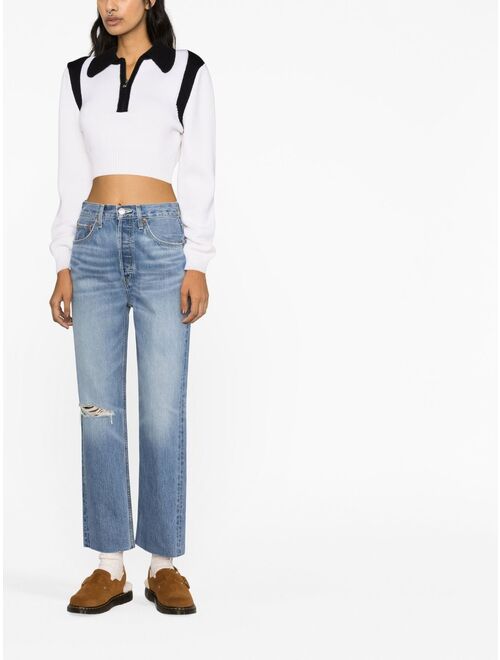 RE/DONE '70s Ultra Rise cropped jeans