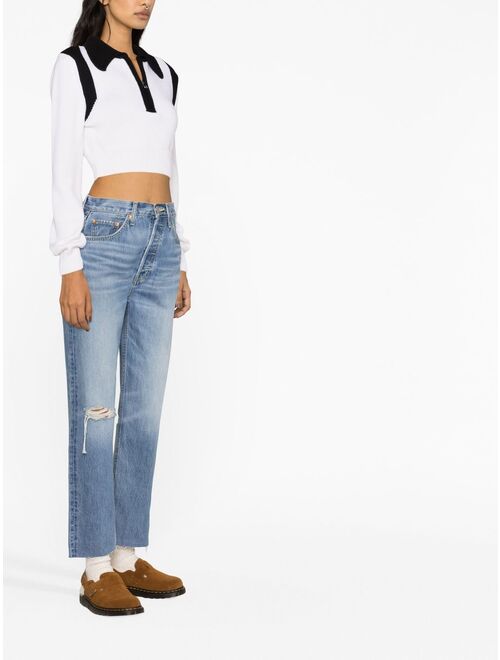 RE/DONE '70s Ultra Rise cropped jeans