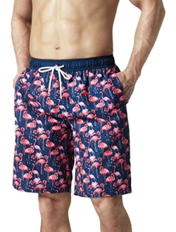 TSLA Men's Quick Dry 11 Inches Swim Trunks, Beach Board Shorts with Inner Mesh Lining, Bathing Suits with Pockets