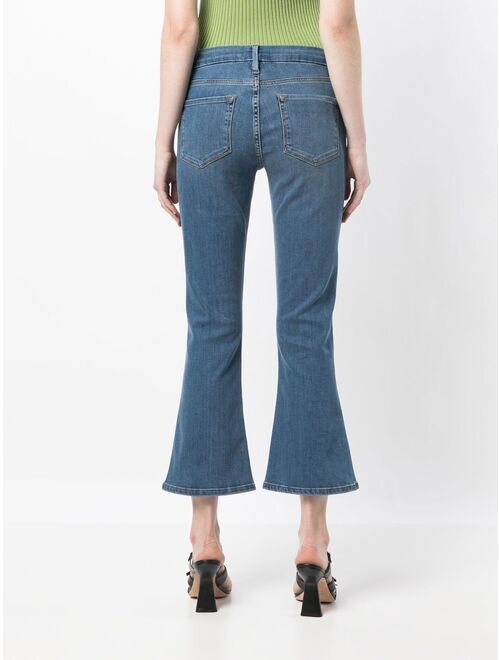 FRAME low-rise flared jeans