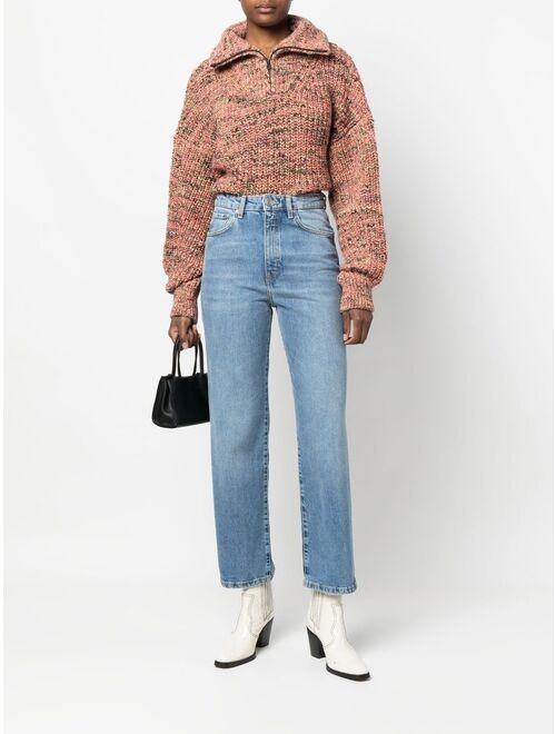 Bimba y Lola straight-leg cropped jeans