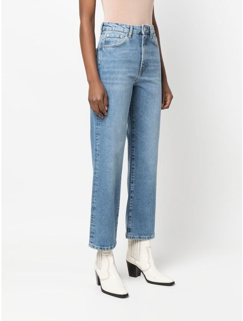 Bimba y Lola straight-leg cropped jeans