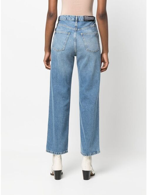 Bimba y Lola straight-leg cropped jeans