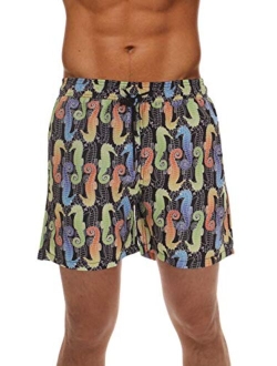 Whiskey and Oak Mens Swimming Trunks Shorts with Pockets Quick Dry Bathing Suit