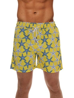 Whiskey and Oak Mens Swimming Trunks Shorts with Pockets Quick Dry Bathing Suit