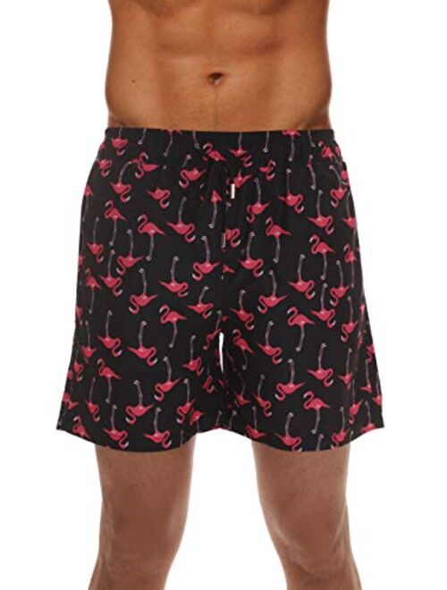 Whiskey and Oak Mens Swimming Trunks Shorts with Pockets Quick Dry Bathing Suit