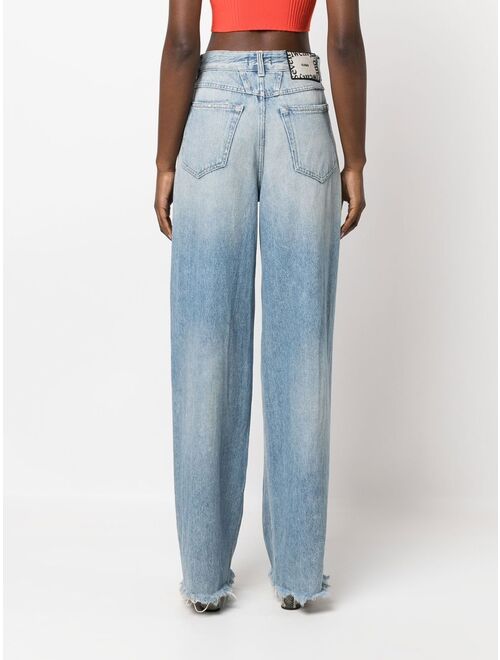 Closed Nikka wide-leg distressed jeans