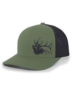 Elk Antlers Mens Mesh Back Trucker Hat Baseball Cap