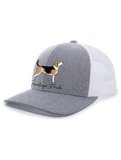 Canine Collection Beagle Scent Hound Hunting Dog Mens Embroidered Mesh Back Trucker Hat