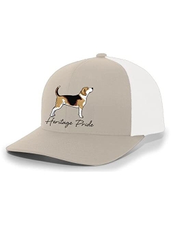 Canine Collection Beagle Scent Hound Hunting Dog Mens Embroidered Mesh Back Trucker Hat