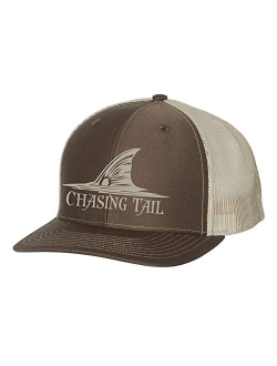 Chasing Tail Redfish Mens Embroidered Mesh Back Trucker Hat