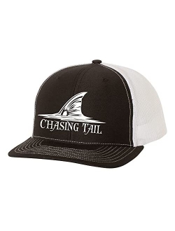 Chasing Tail Redfish Mens Embroidered Mesh Back Trucker Hat