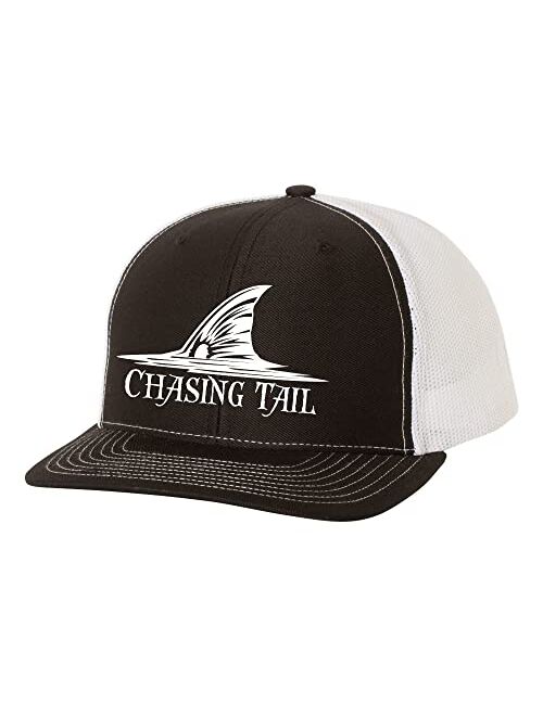 Heritage Pride Chasing Tail Redfish Mens Embroidered Mesh Back Trucker Hat