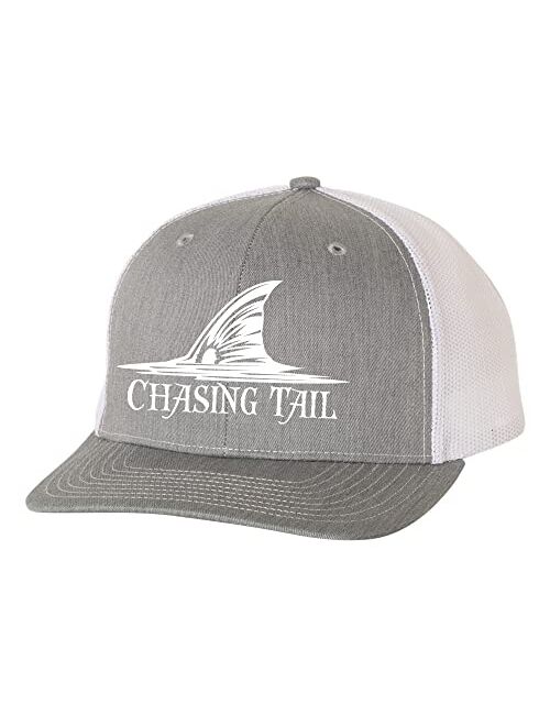 Heritage Pride Chasing Tail Redfish Mens Embroidered Mesh Back Trucker Hat