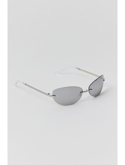 Trixie Rimless Rectangle Sunglasses