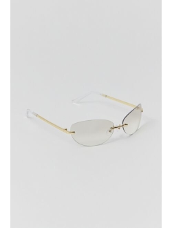 Trixie Rimless Rectangle Sunglasses