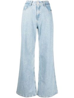 Bimba y Lola wide-leg mid-rise jeans