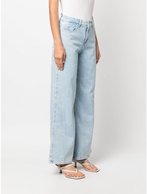 Bimba y Lola wide-leg mid-rise jeans