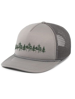 Mens Tamarack Trees Outdoors Rope Hat Embroidered Foam Front Mesh Back Trucker Hat