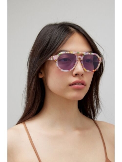 UO Exclusive Ziggy Polarized Aviator Sunglasses
